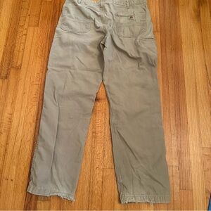 Carhartt Canvas Pants Men's 38 x 34 Relaxed Fit Beige Tan Work Utility (T)